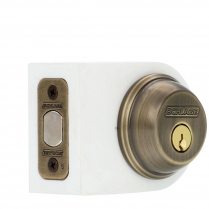 Schlage B62N-609 Deadbolt, Double Cylinder, Antique Brass