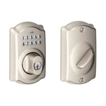 Schlage BE365-CAM-619 Keypad Deadbolt, Camelot, Satin Nickel