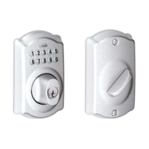 Schlage BE365-CAM-626 Keypad Deadbolt, Camelot, Satin Chrome
