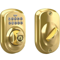 Schlage BE365-PLY-505 Keypad Deadbolt, Plymouth