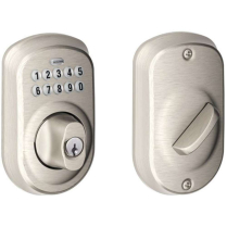 Schlage BE365-PLY-619 Keypad Deadbolt, Plymouth