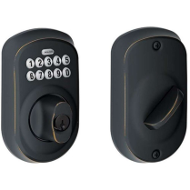 Schlage BE365-PLY-716 Keypad Deadbolt, Plymouth