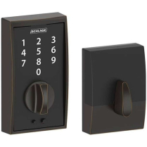 Schlage BE375 CEN 716 Touchscreen Aged Bronze Schlage Touch