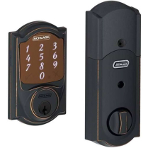 Schlage BE479AA CAM 716 12-344 Aged Bronze Smart Deadbolt