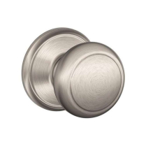 Schlage F10-and-619 Passage Latch, andover Knob
