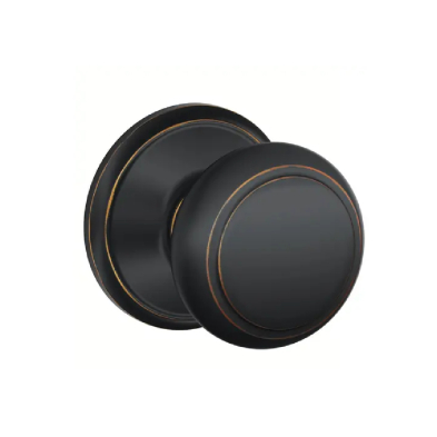 Schlage Residential F10-AND-716 Bronze Andover Passage Knob