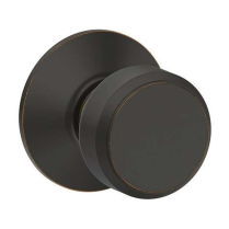 Schlage F10 BWE 716 Bowery 16-080 Aged Bronze Passage Knob