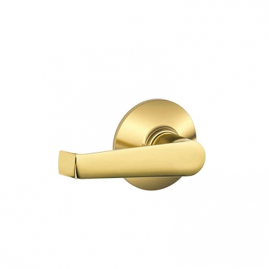 Schlage F10-ELA-605 Passage Latch, Elan Lever, Bright Brass