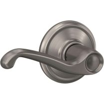 Schlage F10-FLA-619 Passage Latch, Flair Lever, Satin Nickel