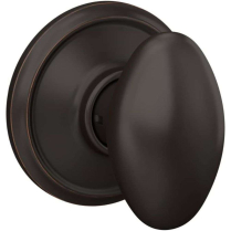 Schlage F10 SIE 716 Siena 16-080 Aged Bronze Passage Knob