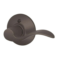 Schlage F170 ACC 613 RH Accent Oil Rubbed Bronze Dummy Lever