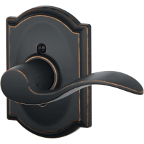 Schlage F170 ACC 716 CAM RH Accent Dummy Lever Camelot Rose