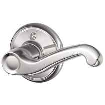 Schlage F170 FLA 625 RH Flair Bright Chrome Dummy Lever
