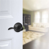 Schlage F40-ACC-622 Privacy Lock, Accent Lever, Black