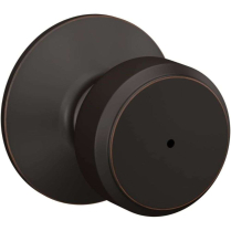 Schlage F40 BWE 716 Bowery 16-080 Aged Bronze Privacy Knob