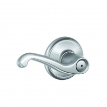 Schlage F40-FLA-626 Privacy Lock, Flair Lever, Satin Chrome