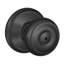 Schlage F40 GEO 622 Georgian 16-080 Matte Black Privacy Knob