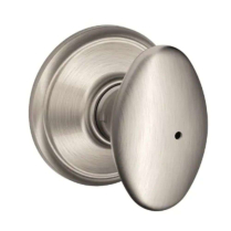 Schlage F40-SIE-619 Privacy Lock, Siena Knob, Satin Nickel
