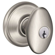 Schlage F51A-SIE-619 Entry Lock, Siena Knob, Satin Nickel