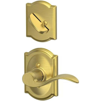 Schlage F-Series F59 ACC 608 LH CAM w/ Camelot Rosette