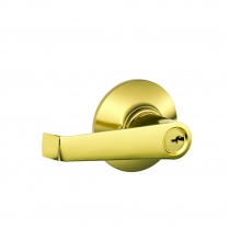 Schlage F80-ELA-605 Storeroom Lock, Elan Lever, Bright Brass