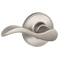 Schlage J10 SEV 619 Seville Lever Satin Nickel Passage Lever