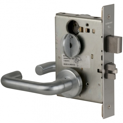 Schlage L9453P-03A-626 Entrance Mortise Lock with Deadbolt