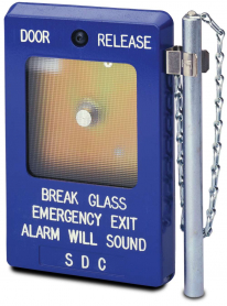 SDC 491 Blue Break Glass Station