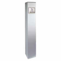 SDC BPS6PV 42" Surface Mount 6" Bollard Post