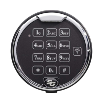 S&G 1007102 Spartan Elec Safe Lock Sqr Rotating Keypad Chrm