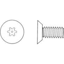 Sentry Security 1/4-20 X 1/2" UCFH, Torx, Black Oil (100/pk)