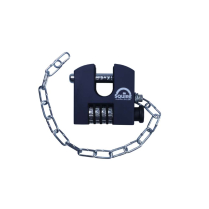 Squire Lock SHCB65 Straight Shackle Boron 4 Wheel Comb Pdlck