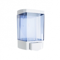 Clear VU White Soap Dispenser 46oz