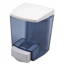 Clear VU White Soap Dispenser 30oz