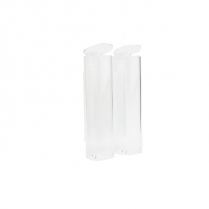 1 OZ MOUTHWASH CUP HOLDER - DOUBLE WITH TAPED BRACKET