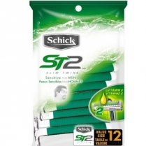 SCHICK XTREME3  RAZOR - 4Razors/Pk 12Pk/Cse  Green