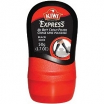 KIWI EXPRESS NO BUFF CREAM POLISH - BROWN 12/CS WITH SPONGE