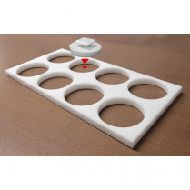 Patty Press 8 x 4" Holes Large With 1 Top Piece