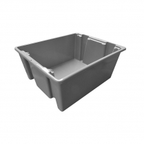 Palletote Box - Stack & Nest 23.5x19.5x10" - Gray