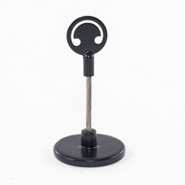 Countertop Sign Holder Round Base 2.125"H Black