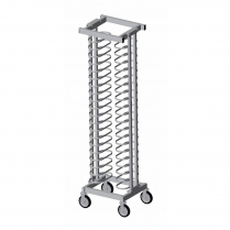 Pizza Rack 20 Shelves 16"L x 21.5"W x 73.5"H Aluminum