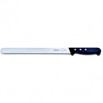 F.Dick Superior Slicer Round Tip Serrated Black 12"
