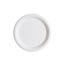 Biodegradable Sugarcane Bagasse 7" Round Plate 1000/cs