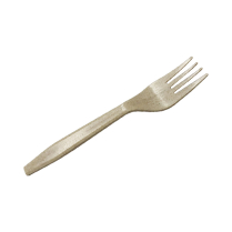 6" Medium Weigh Paddy Fiber Fork Biodegradable 1000/cs