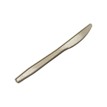 6" Medium Weigh Paddy Fiber Knife Biodegradable 1000/cs