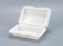 PP White Hinged Container 9x6x2.5" 150/cs