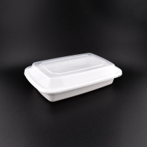LRR 16oz (E16) White Rectangle Container 150set/cs