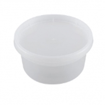 16oz Clear Plastic Container with vent Lid 250set/cs