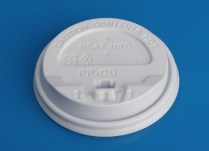 OD80-White PP Lid with Cap for 8oz Paper Cup 1000/cs