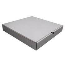 14" Pizza Box White/Brown B Flute 50/pk